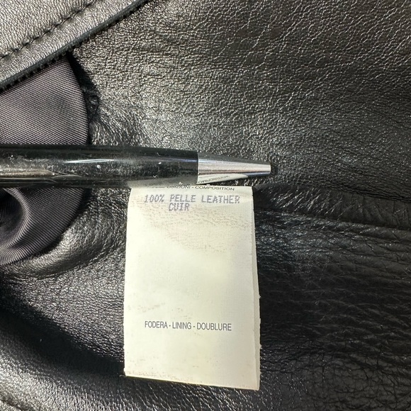 RARE Gucci Tom Ford Era Black Leather Jacket FW 90s - Picture 10 of 11